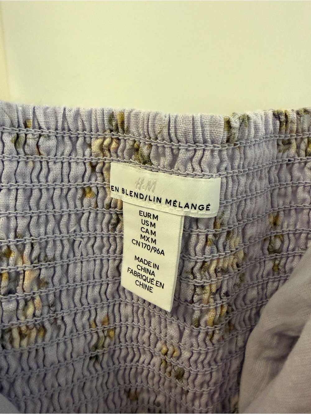 H&M Linen Blend Lavender Floral Midi Sundress - Picture 3 of 8